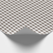 Braune Tischdecke Muster Geschenkpapier (Ecke)