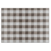 Braune Tischdecke Muster Schneidebrett (Vorderseite)