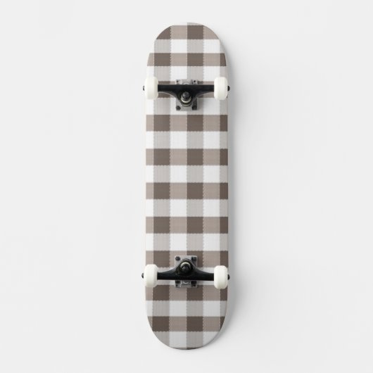 Braune Tischdecke Muster Skateboard (Vorderseite)