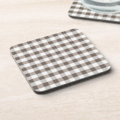 Braune Tischdecke Muster Untersetzer (Linke Seite)