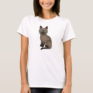Braune Tonkinese-Katze T-Shirt