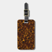 Braune Tortoise Gepäckanhänger (Vorderseite vertikal)