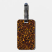 Braune Tortoise Gepäckanhänger (Rückseite vertikal)