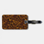 Braune Tortoise Gepäckanhänger (Rückseite horizontal)