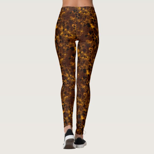 Braune Tortoise Leggings (Rückseite)