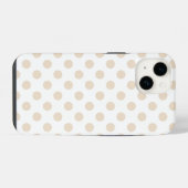 Braune Tupfen iPhone Hülle (Rückseite (Horizontal))
