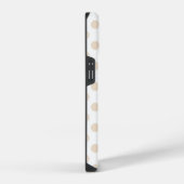 Braune Tupfen iPhone Hülle (Rechte Seite)