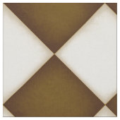 Braune und antike weiße Diamanten (groß) Stoff (Nahaufnahme)