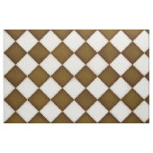 Braune und antike weiße Diamanten (groß) Stoff (Fat Quarter (45,7 x 55,9 cm))