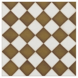 Braune und antike weiße Diamanten (in kleinem Maßs Stoff