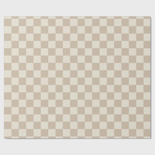 Braune und beige Karton Geschenkpapier (Flach)