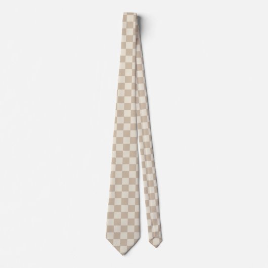 Braune und beige Karton Krawatte (Vorderseite)