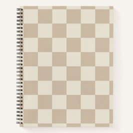 Braune und beige Karton Notizblock