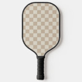 Braune und beige Karton Pickleball Schläger (Rückseite)