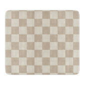 Braune und beige Karton Schneidebrett (Vorderseite)