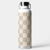 Braune und beige Karton Trinkflasche (Rückseite)