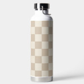 Braune und beige Karton Trinkflasche (links)