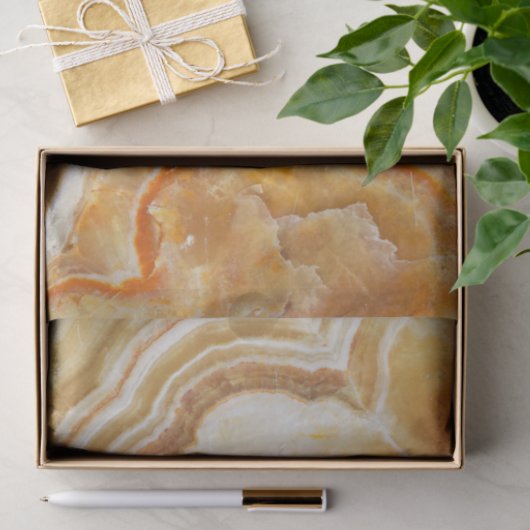 Braune und beige Marmortextur drucken Seidenpapier (Geschenk)