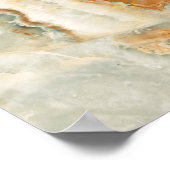 Braune und beige Steinstruktur Poster (Ecke)