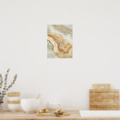 Braune und beige Steinstruktur Poster (Küche)