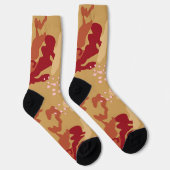 Braune und Beige-Tarnmuster-Socken Socken (Rechts)
