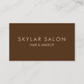 Braune und Berufliche Haartrockner Visitenkarte (Vorderseite)