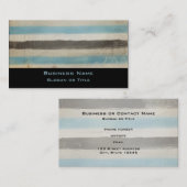 Braune und blaue horizontale Streifen in Wasserfar Visitenkarte (Vorne/Hinten)