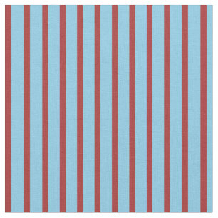 Braune und blaue Linien/Streifen-Muster Stoff
