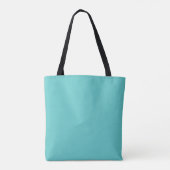 Braune und blaue Retro-Mod-Blume Tasche (Rückseite)