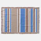 Braune und blaue Streifen Decke (Vorderseite)