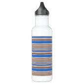 Braune und blaue Streifen Edelstahlflasche (Links)