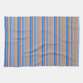 Braune und blaue Streifen Geschirrtuch (Horizontal)