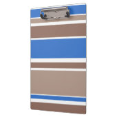 Braune und blaue Streifen Klemmbrett (Links)