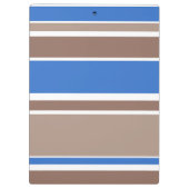 Braune und blaue Streifen Klemmbrett (Rückseite)
