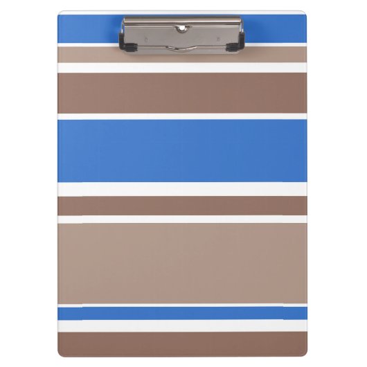 Braune und blaue Streifen Klemmbrett (Vorderseite)