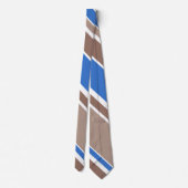 Braune und blaue Streifen Krawatte (Rückseite)
