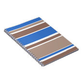 Braune und blaue Streifen Notizblock (Rechte Seite)