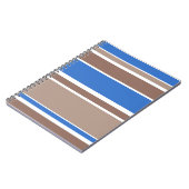 Braune und blaue Streifen Notizblock (Linke Seite)