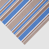 Braune und blaue Streifen Seidenpapier (Ausschnitt)