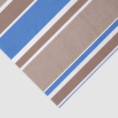 Braune und blaue Streifen Seidenpapier (Ausschnitt)