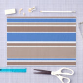 Braune und blaue Streifen Seidenpapier (Handwerk)