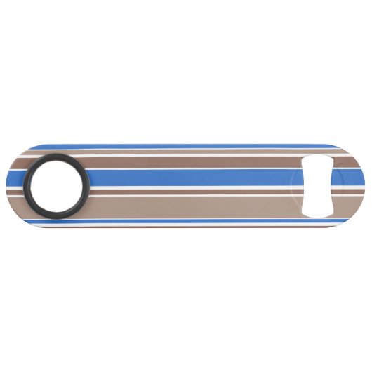 Braune und blaue Streifen Speed Flaschenöffner (Vorderseite (Horizontal))