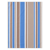 Braune und blaue Streifen Tischdecke (Vorderseite)