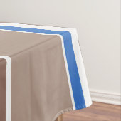 Braune und blaue Streifen Tischdecke (Beispiel)