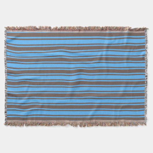 Braune und blaue Süßigkeiten Decke (Vorderseite)
