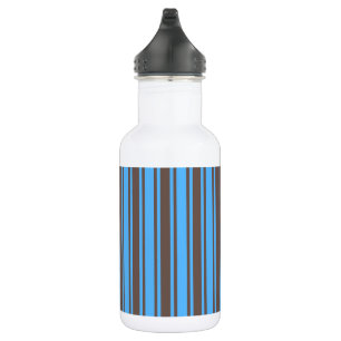 Braune und blaue Süßigkeiten Edelstahlflasche