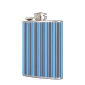 Braune und blaue Süßigkeiten Flachmann (Links)