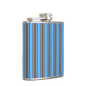 Braune und blaue Süßigkeiten Flachmann (Rechts)
