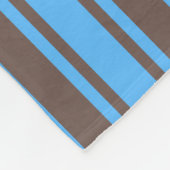 Braune und blaue Süßigkeiten Fleecedecke (Ecke)