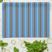 Braune und blaue Süßigkeiten Geschirrtuch (Gefaltet)
